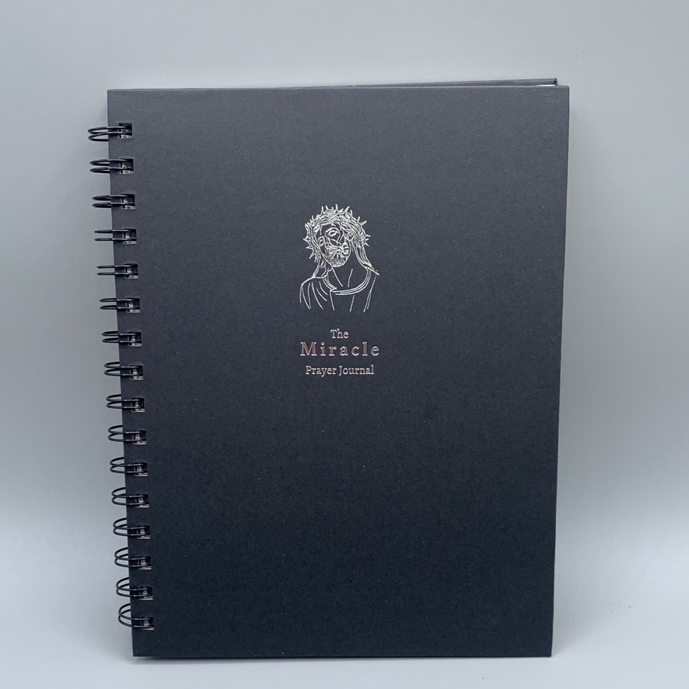 Black Hard Back Spiral The Miracle Prayer Journal 2023 Bornagain Family